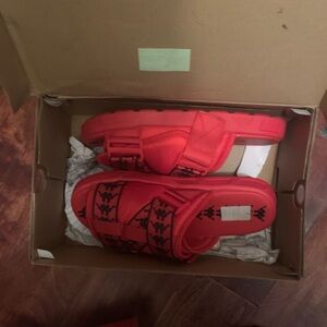 Red kappa slides mens